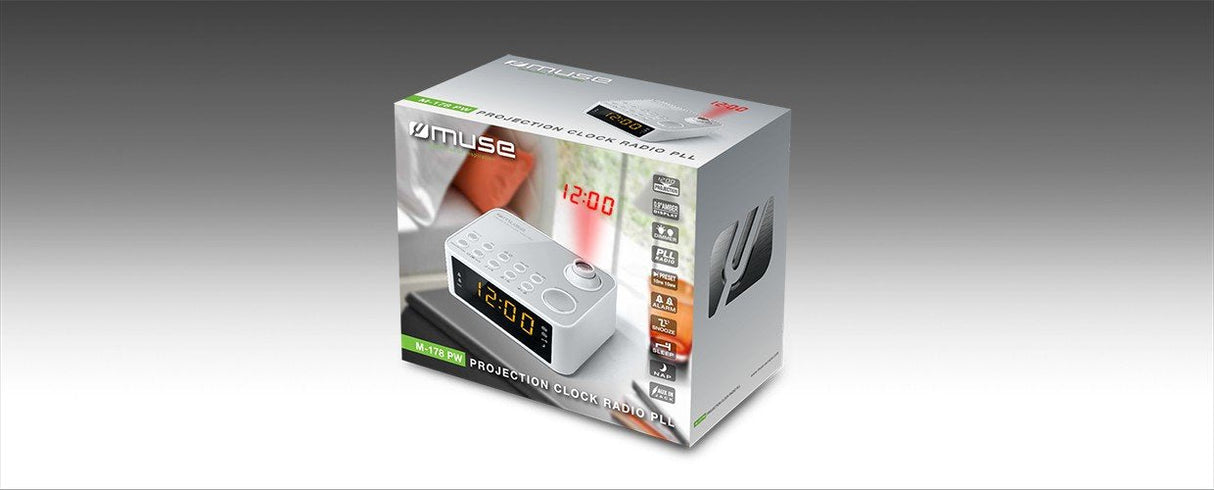 EAN 3700460203542 - Muse M-178 PW Reloj Digital Plata, Blanco imagen 3