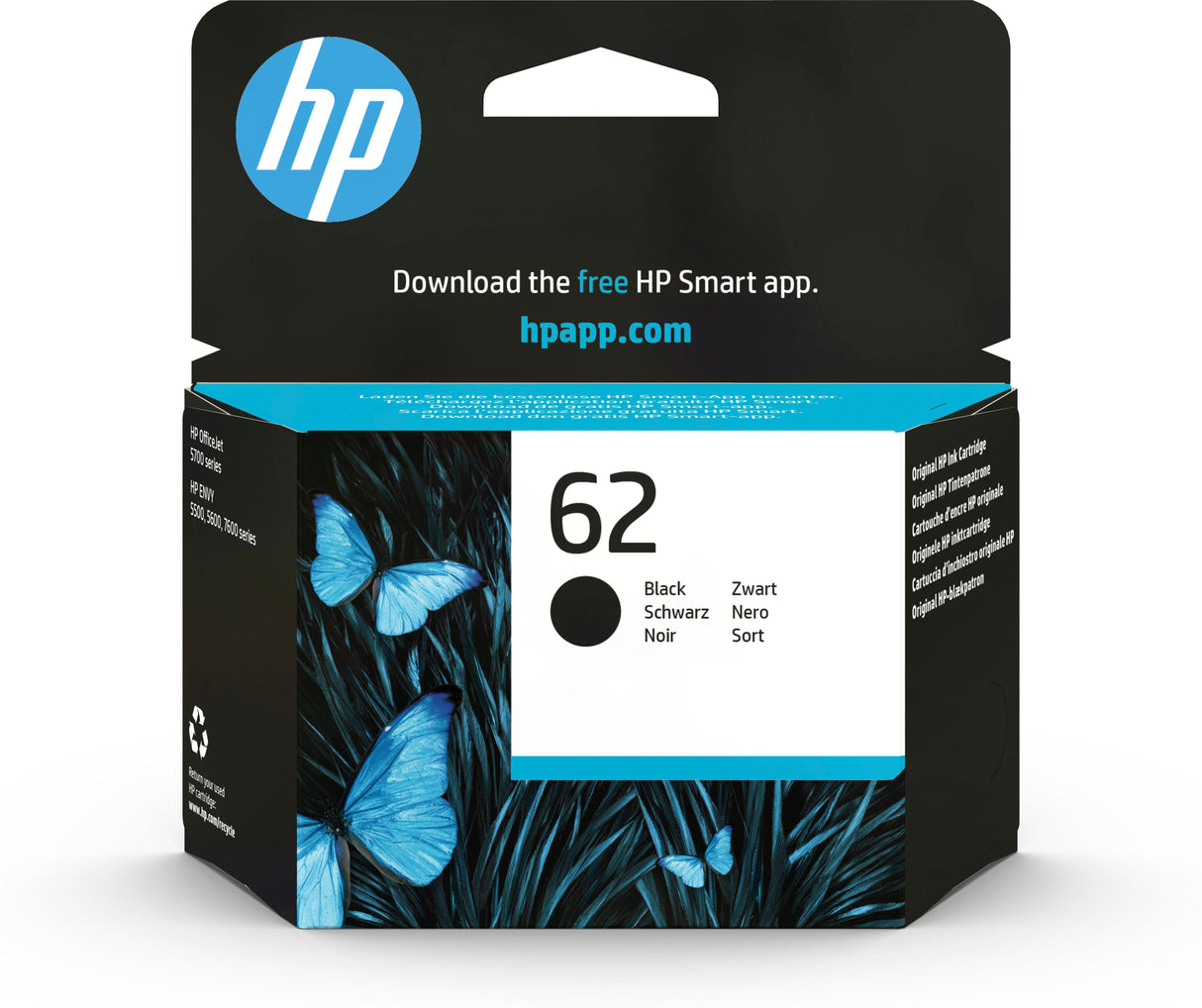 Tinta Original Hp 62 Negro