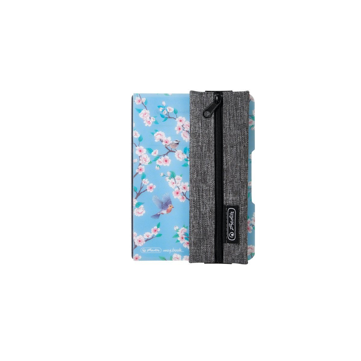 Herlitz 50033294 Caja De Lápices Estuche Suave Tela Gris