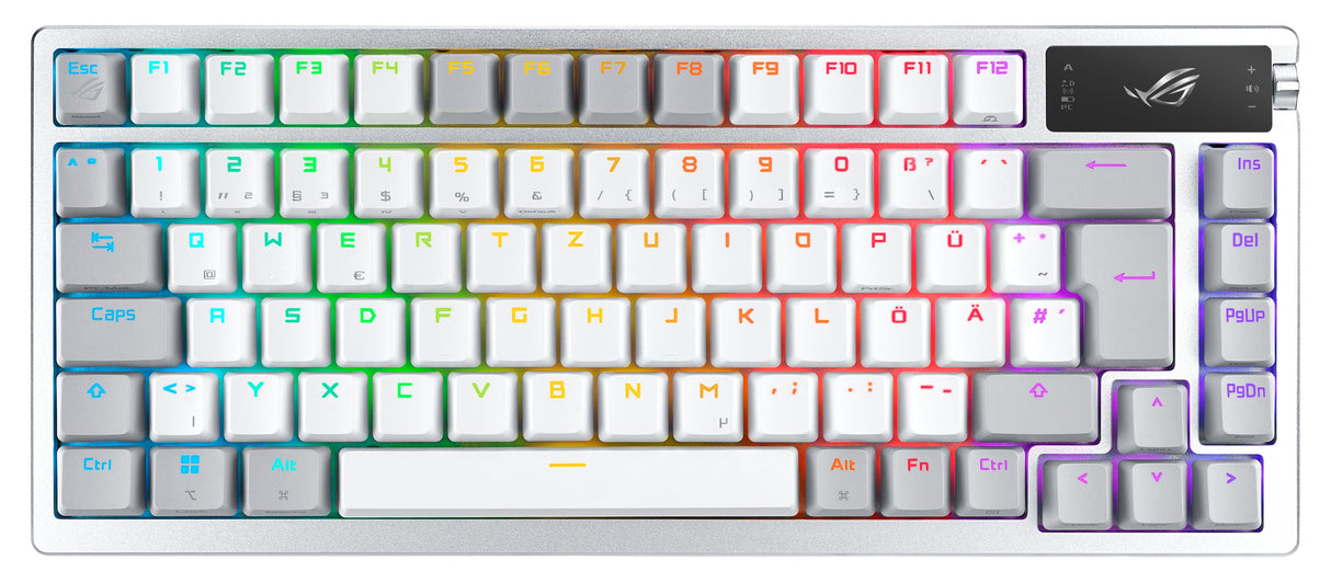 EAN 4711387209431 - ASUS ROG Azoth White teclado Juego USB + RF Wireless + Bluetooth QWERTZ Alemán Blanco imagen 1