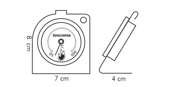 Termometro Para Horno Gradius