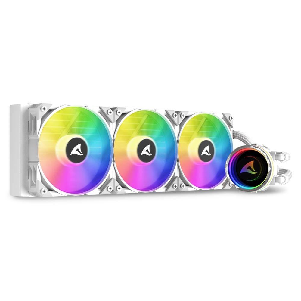 EAN 4044951038619 - Sharkoon S90 Procesador Sistema de refrigeración líquida todo en uno 12 cm Blanco 1 pieza(s) imagen 1