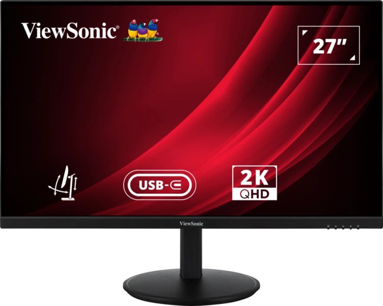 Monitor 27"Viewsonic Vg2709-2k-Mhdu-2, Led , Negro, Qhd, Ips, Usb-C, Concentrador Usb, Panel De 100hz Vg2709-2k-Mhdu-2