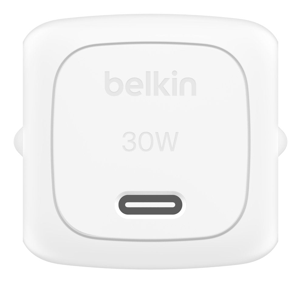 Cargador De Red Belkin Usb-C 30 W Pd Y Pps Techn. Blanco Wca008kqwh
