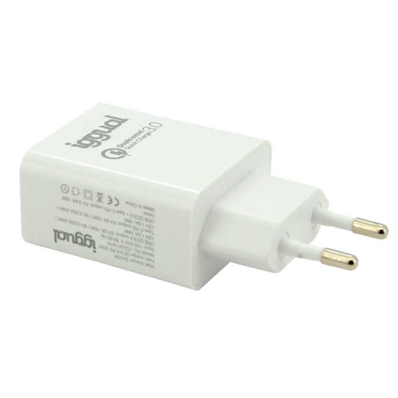 EAN 8435364317419 - iggual IGG317419 cargador de dispositivo móvil Universal Blanco Carga rápida Interior imagen 3