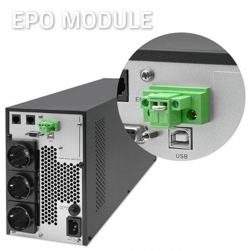 EAN 5901878522814 - Qoltec 52281 sistema de alimentación ininterrumpida (UPS) Doble conversión (en línea) 2 kVA 2000 W 3 sali imagen 4