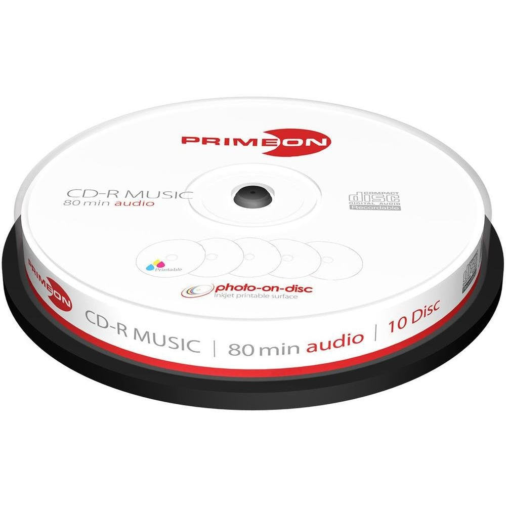 Primeon Cd-R 80min Audio Bobina (10 Discos)