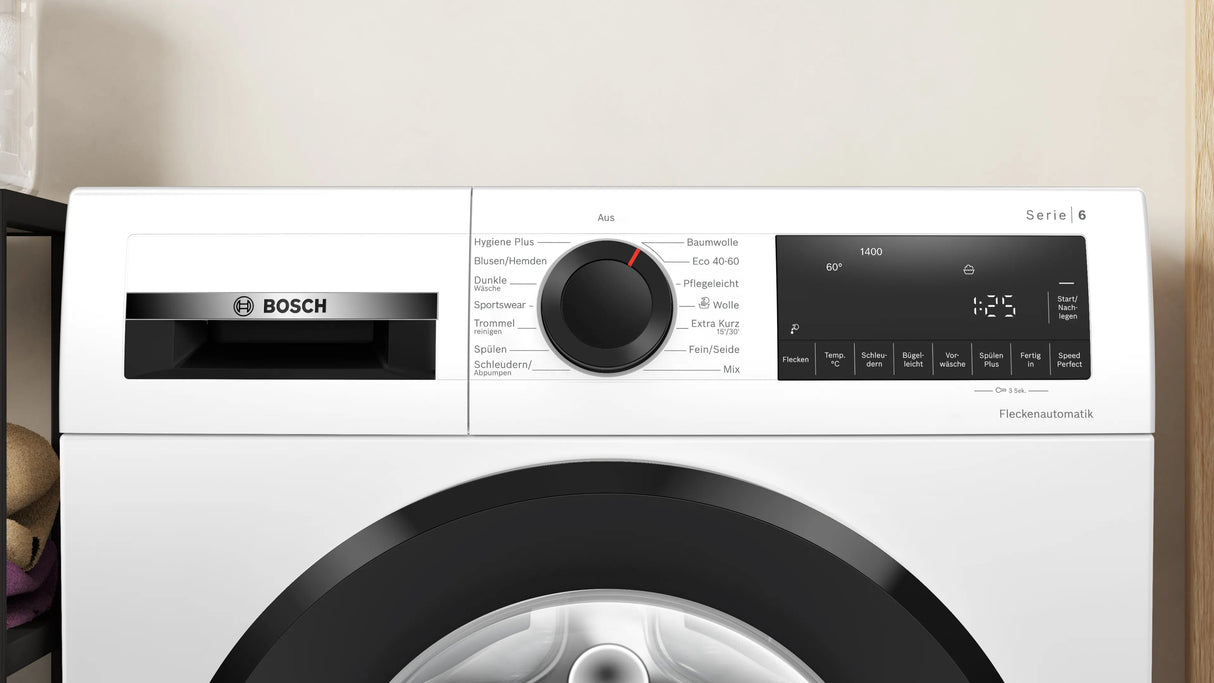 Bosch Home Wgg234070 Serie 6, Lavadora Blanco/Negro, 60 Cm Wgg234070