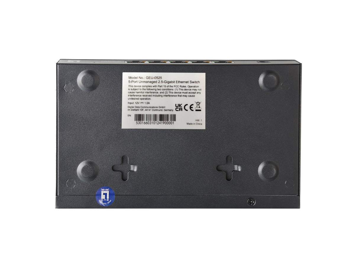 Levelone Switch 5x Ge Geu-0525 2.5gbe 100 1000mbps Sw