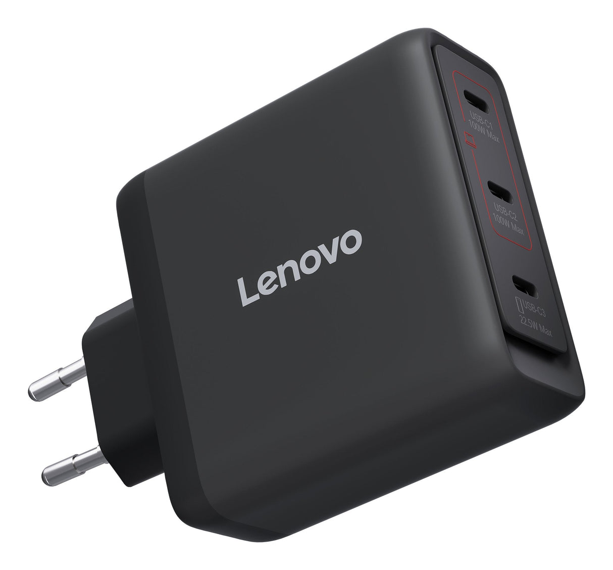 N Lenovo Multi-Port Usb-C 100w Gan-Cargador Netzteil Schwarz Inkl. Usb-C Cable (1,8m)