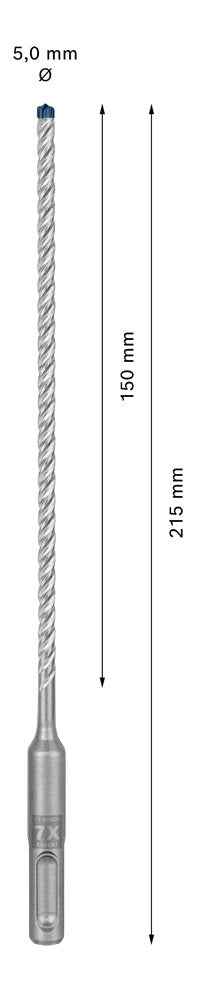 Bosch Professional Expert Percutor Sds-Plus-7x, Ø 5 Mm, Longitud Útil 150 Mm 2608900061