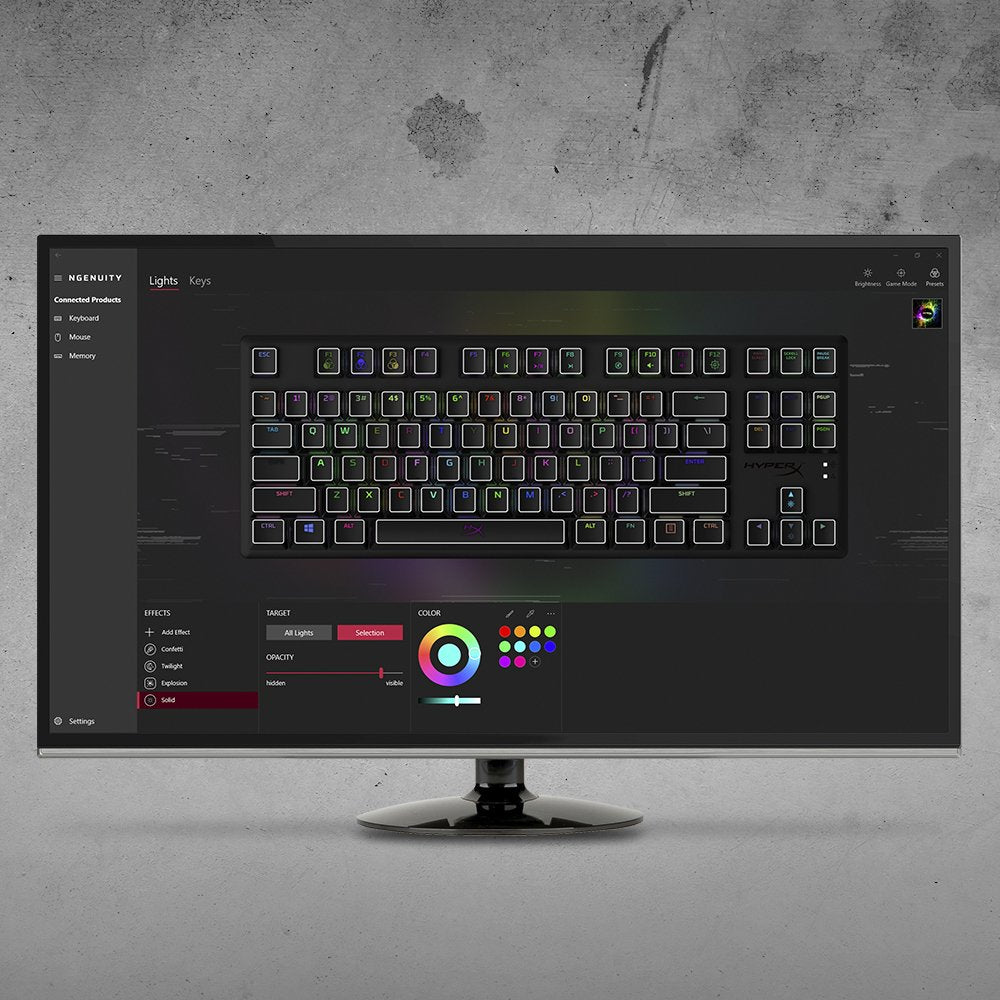 EAN 0196188049273 - HyperX Alloy Origins Core - Mechanical Gaming Keyboard - HX Red (US Layout) (HX-KB7RDX-US) teclado Juego imagen 4