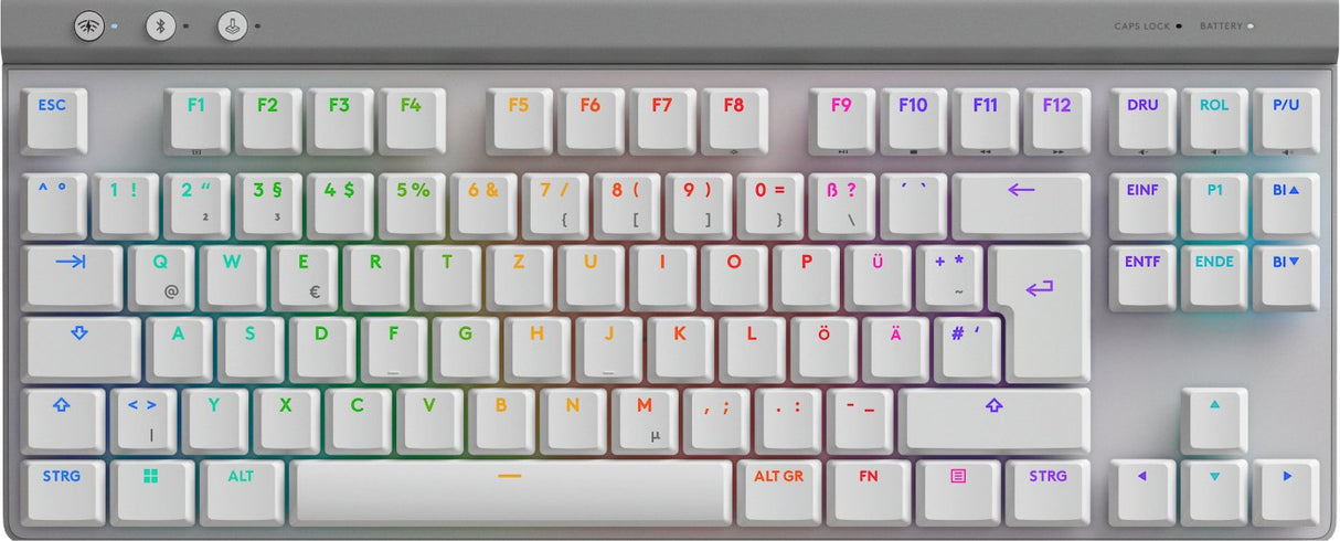 EAN 5099206119840 - Logitech G 920-012543 teclado Juego RF Wireless + Bluetooth QWERTZ Alemán Blanco imagen 1