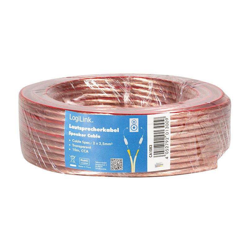 Logilink Ca1083 Cable De Audio 10 M Transparente