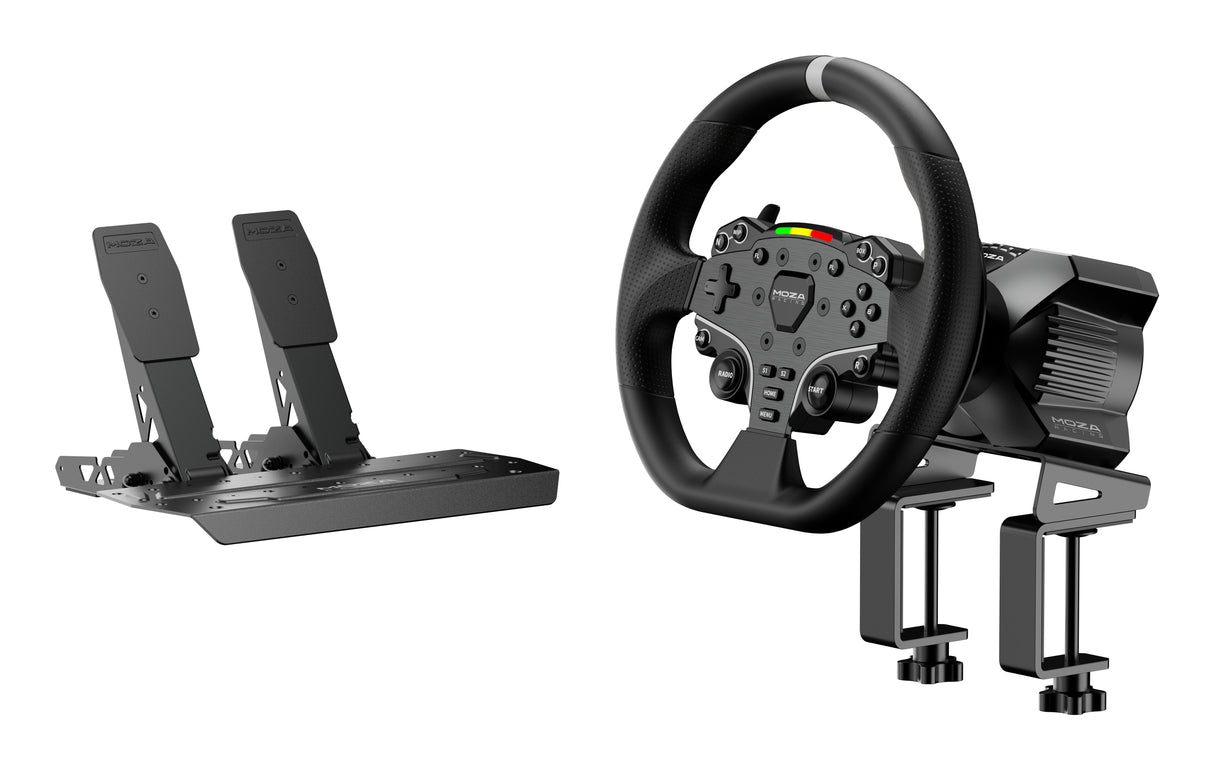 EAN 6973137270711 - Moza Racing RS074 mando y volante Negro Bluetooth/USB Volante + Pedales Digital PC imagen 1