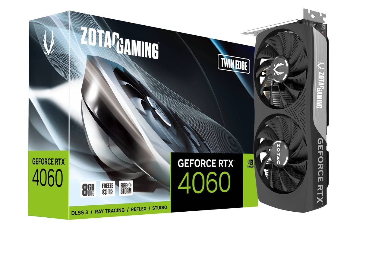 Tarjeta Grafica Zotac Rtx 4060 Twin Edge 8gb Gddr6 Hdmi 3xdp