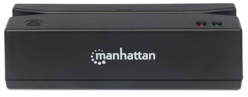Manhattan Lector De Cinta Magnética De Tarjetas Usb, Lector De Triple Pista