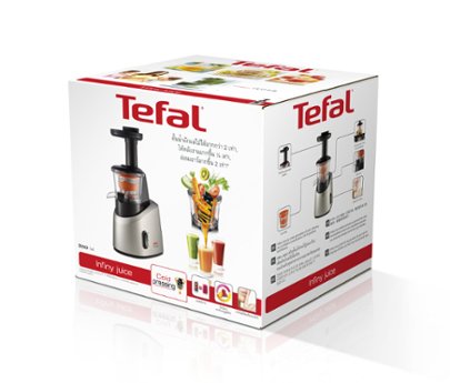 Exprimidor Tefal Infiny Juice Zc255b 200 W Gris, Plata