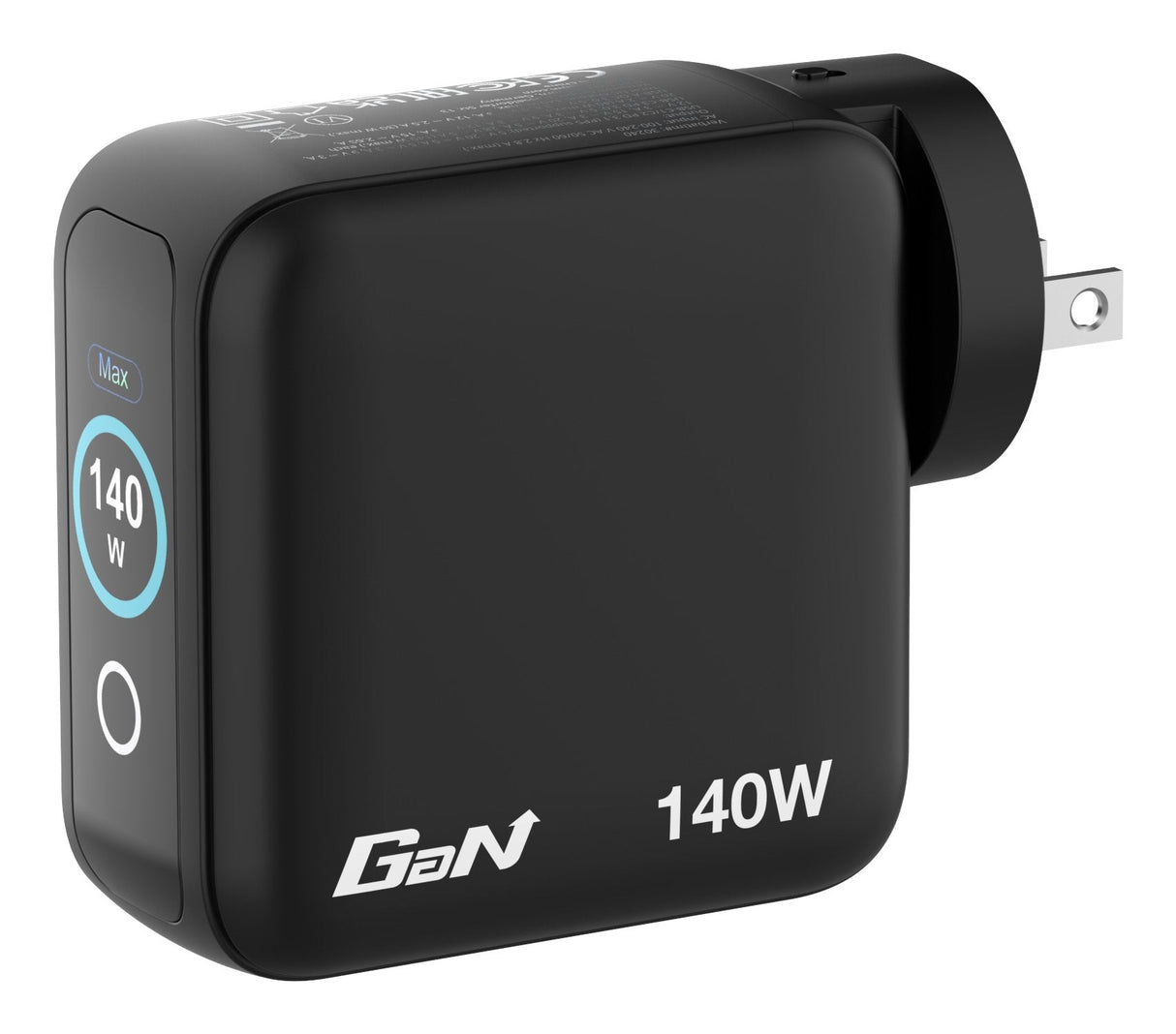 Cargador De Pared Universal Gan Para Viaje Verbatim Mini Gan Charger Con Pantalla 3xusb Tipo-C 1xusb 140w