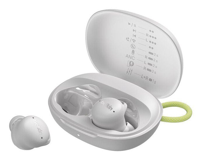Belkin Soundform Isolate Noise Cancel. In-Ear Grey Auc017hqgy