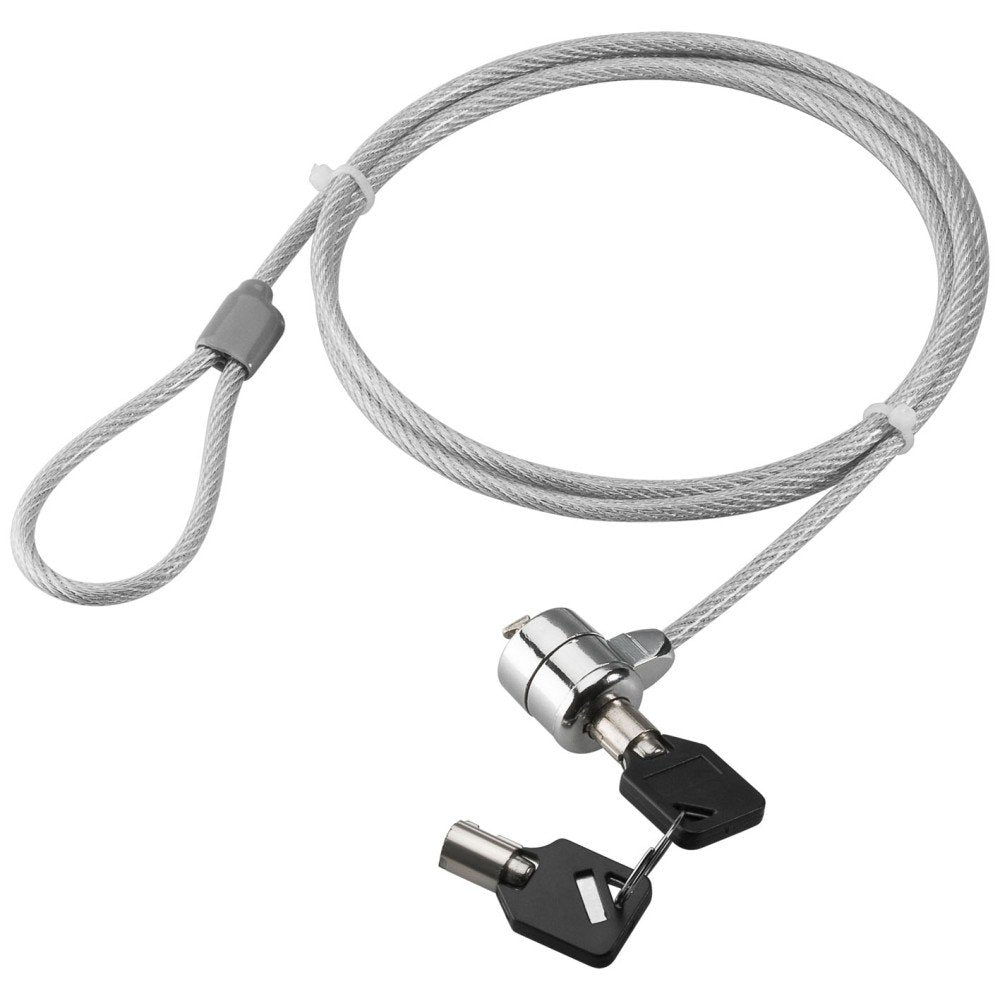 Techly 106060 Portátil Security Cable Lock With Key 1.4m Steel Silver