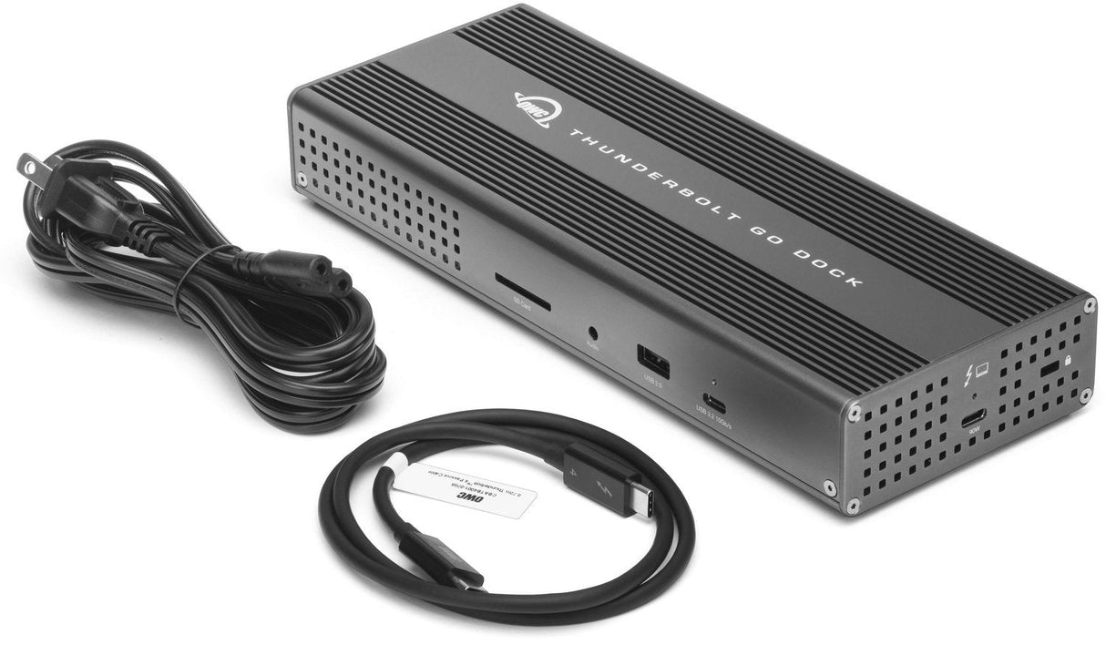 Owc Thunderbolt Go Dock, Estación De Acoplamiento Plateada, Usb, Sd Owctb4dkg11p