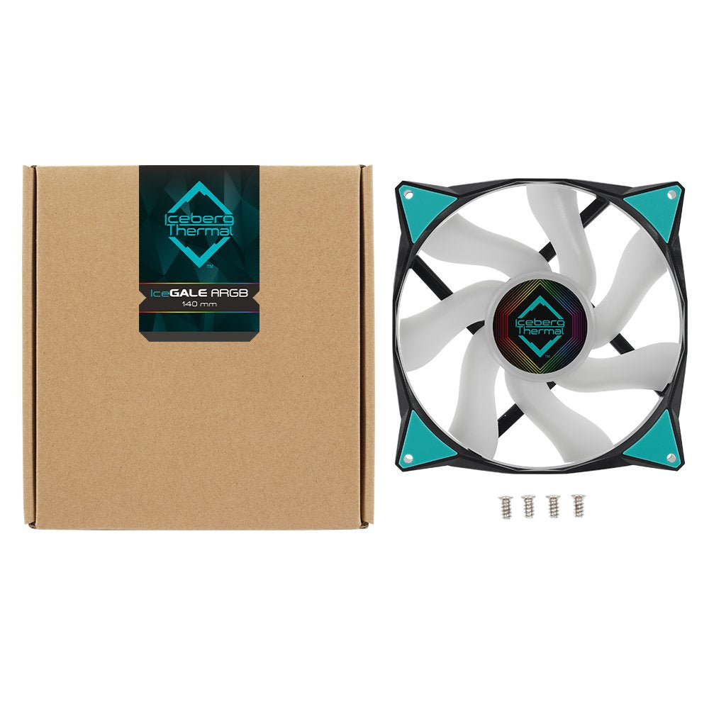 Ventilador Iceberg Thermal Icegale Argb - 140 Mm Argb Negro