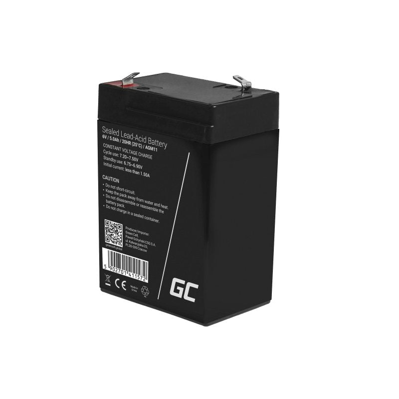 EAN 5902701411572 - Green Cell AGM11 batería para sistema ups Sealed Lead Acid (VRLA) 6 V 5 Ah imagen 3