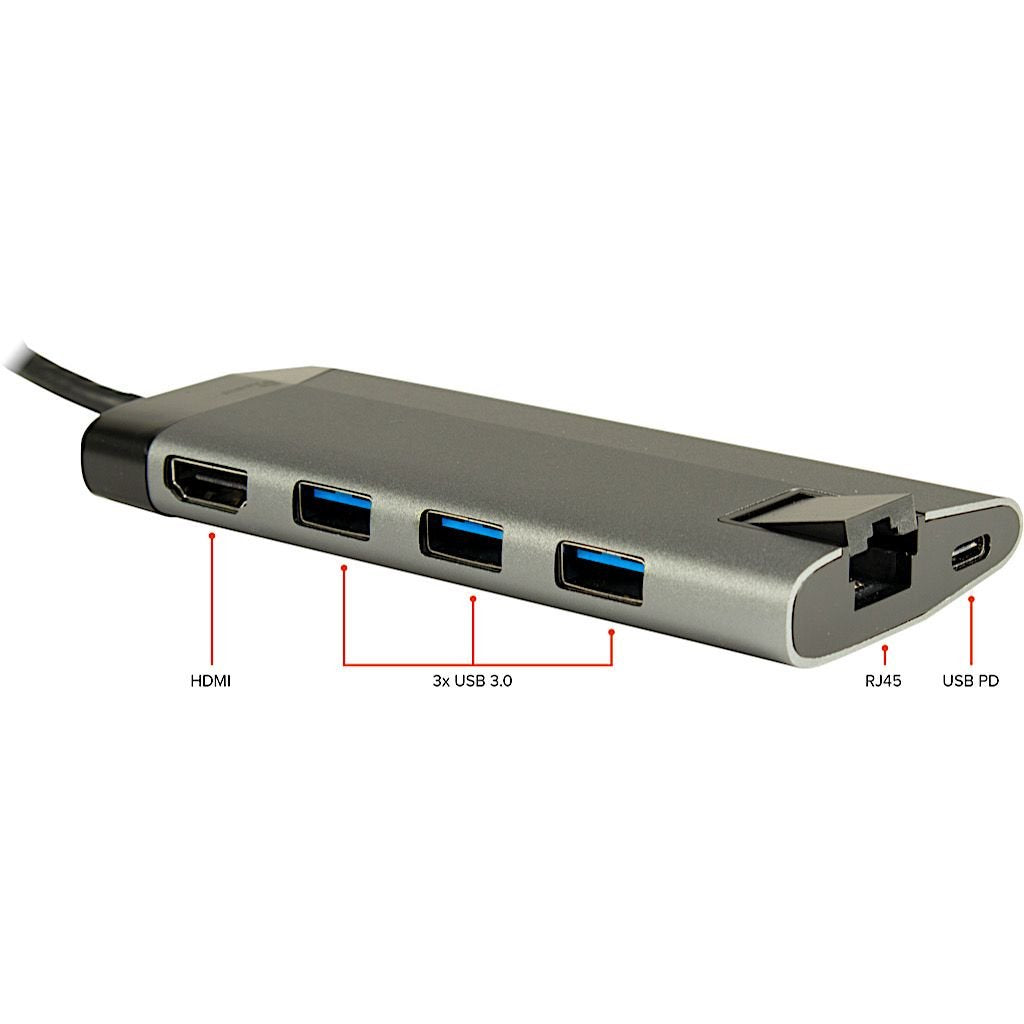 EAN 4260455646734 - Inter-Tech GDC-802 Alámbrico USB 3.2 Gen 1 (3.1 Gen 1) Type-C Gris imagen 2