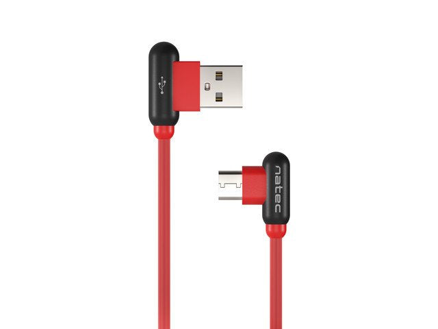 Natec Nka-1201 Extreme Media Cable Usb Typ-C A Usb (M), 1 M, En Ángulo, Rojo