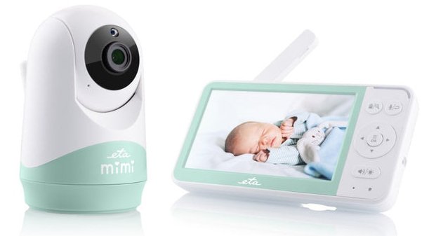 Eta Eta530690000 Mimi Baby Monitor, Flexible Camera, White Green