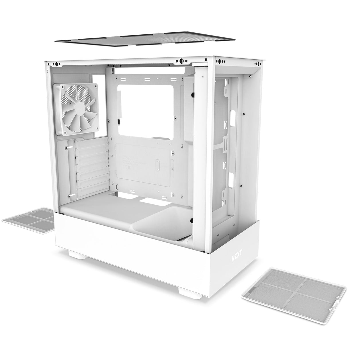 Caja Pc Nzxt H5 Flow All White Miditower Glasfenster Cm-H51fw-01 Retail