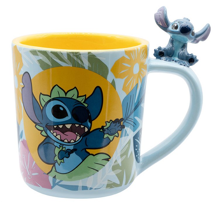 Taza 3d Abystyle Disney Stitch Hawaiano