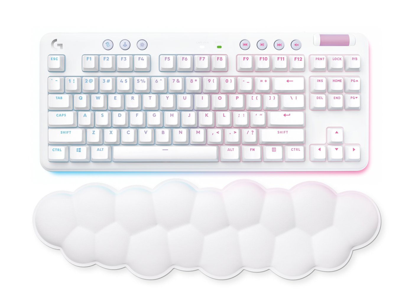 EAN 5099206100886 - Logitech G 920-010685 teclado Juego RF Wireless + Bluetooth QWERTY Español Blanco imagen 2