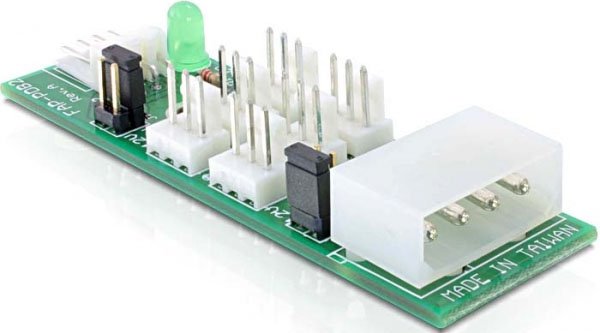 EAN 4043619252183 - DeLOCK Distribution Board 6x fan 5V/12V tarjeta y adaptador de interfaz imagen 1