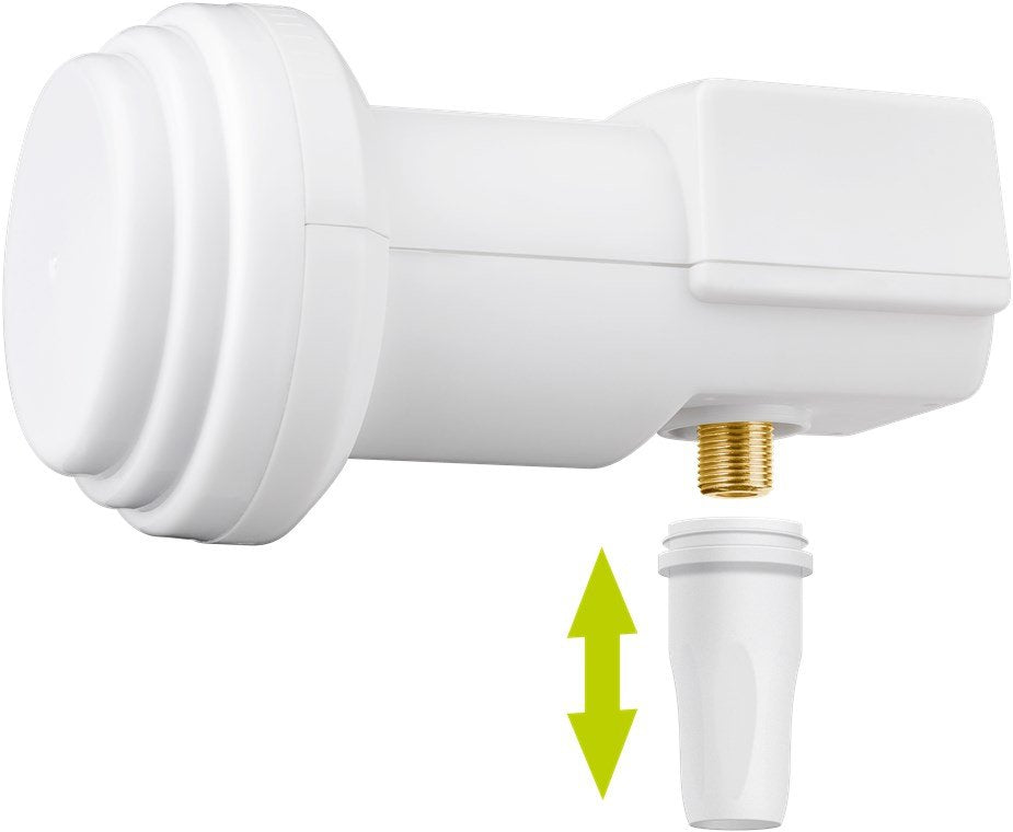 Goobay Sat Universal Single 0.1db Convertidor Low Noise Block (Lnb) 10,6 - 12,75 Ghz Blanco