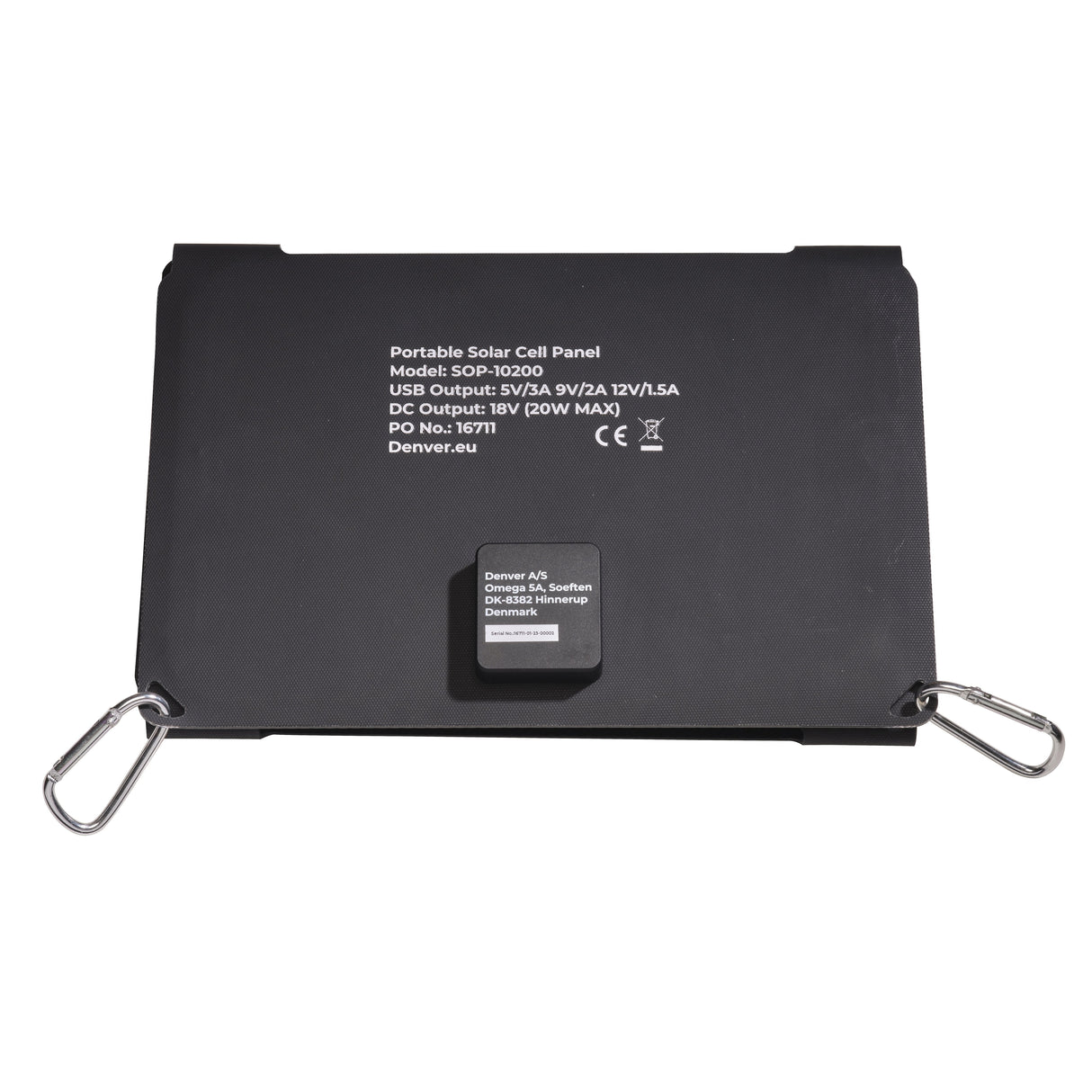 Denver Power Bank Solar Sop-10200 20 W Silicio Monocristalino