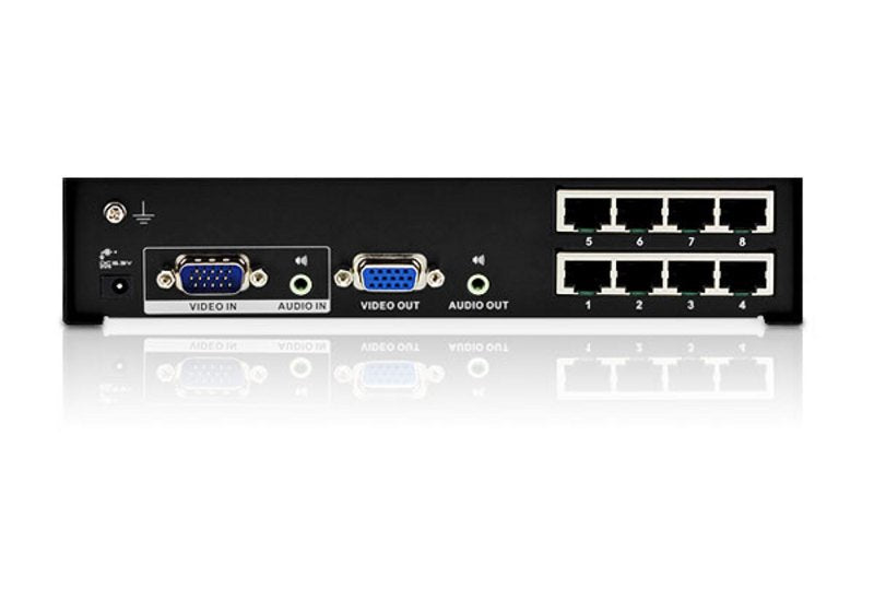 Aten Vga Splitter 8-Port Vga Cat5e/6 Audio/Video Splitter (V Repartidor Audiovisual Vga Sobre Cat. 5e/6 De 8 Puertos
