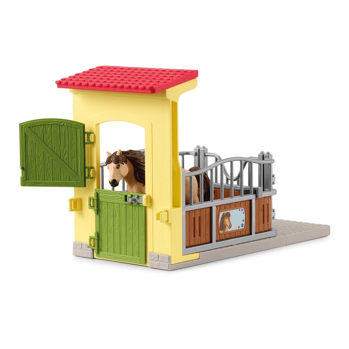 Figura Schleich Farm World Caja De Pony Con Caballo Islandés, 42609
