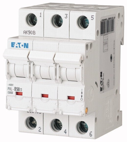 Eaton Pxl-C50/3 Interruptor De Corriente Interruptor Magnetotérmico Miniatura 236431