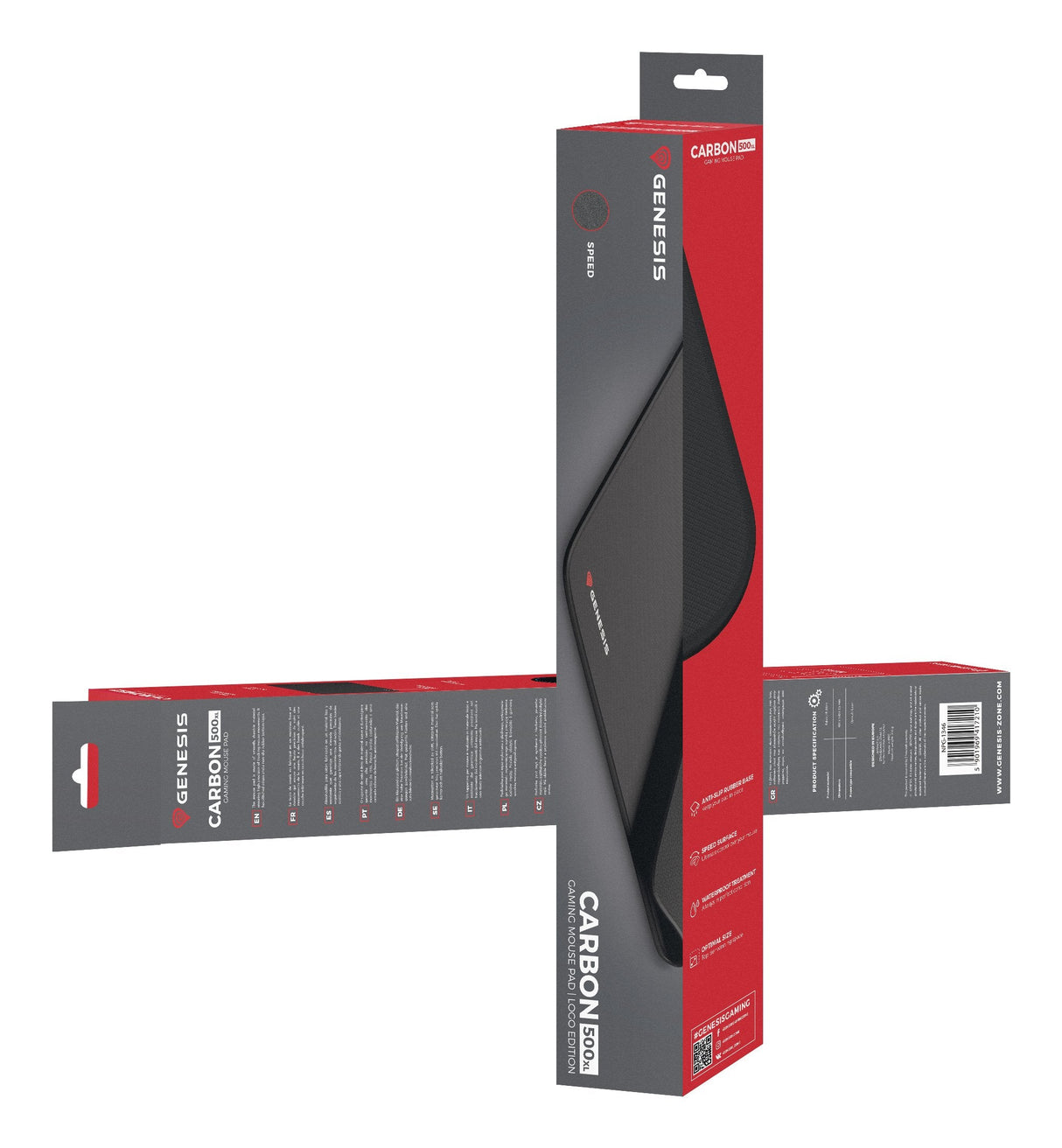 EAN 5901969417210 - GENESIS Carbon 500 XL Logo Alfombrilla de ratón para juegos Negro imagen 7