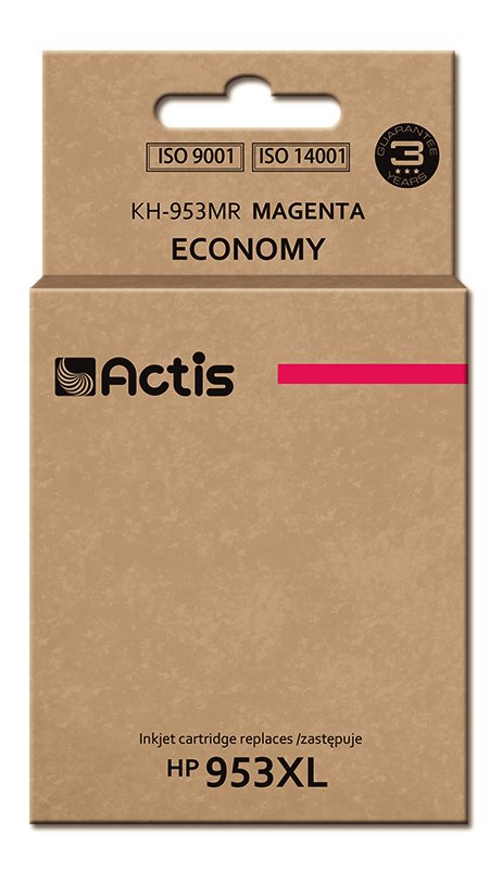 Tinta Actis Kh-953mr (Reemplazo De Hp 953xl F6u17ae - Estándar - 25 Ml - Magenta) - Chip Nuevo