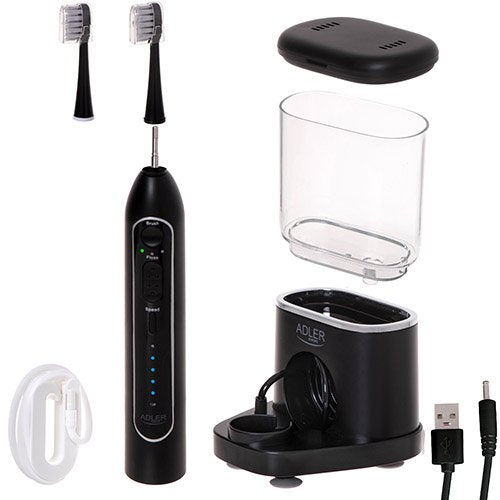 EAN 5905575902863 - Adler AD 2180B cepillo eléctrico para dientes Cepillo dental sónico Negro imagen 4