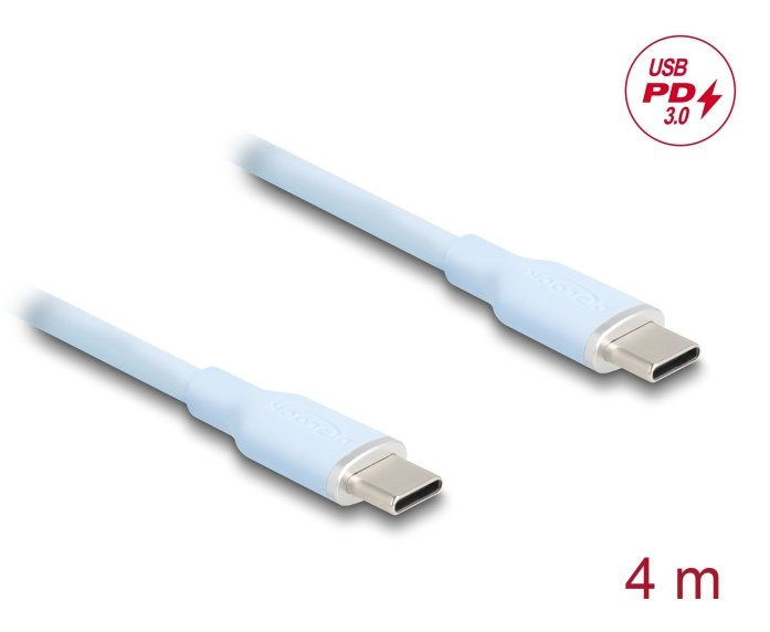 Delock Usb 2.0 Cable Usb Typ-C St > St Pd 3.0 60w 4m Blau