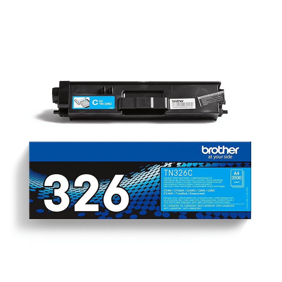 EAN 4977766735025 - Brother TN-326C cartucho de tóner 1 pieza(s) Original Cian imagen 3