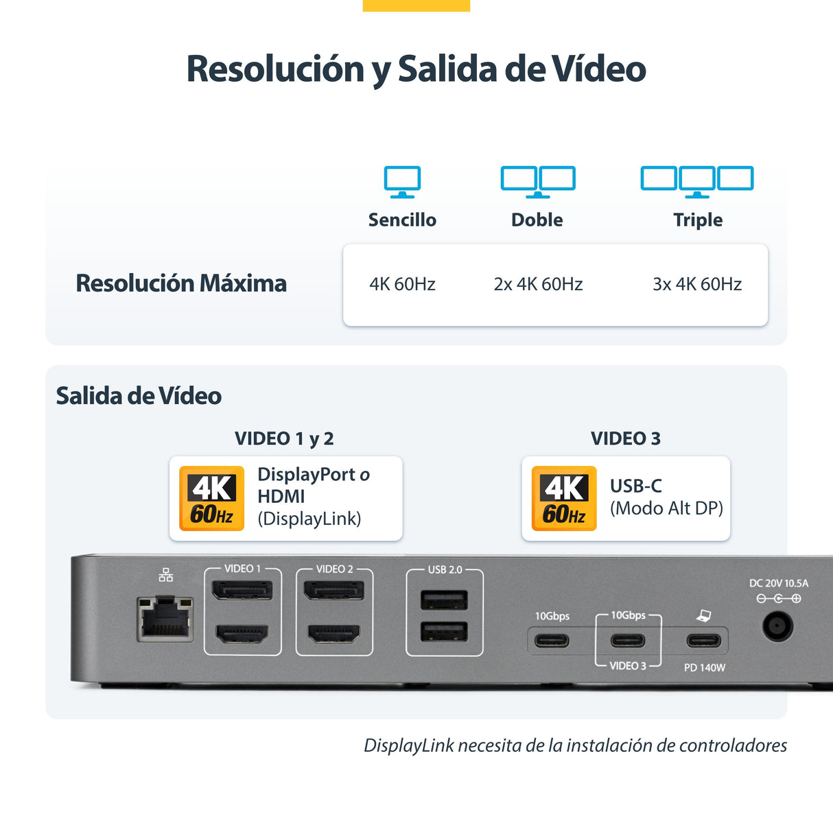 EAN 0065030912945 - StarTech.com DK30C2DPEPRUE base para portátil y replicador de puertos Alámbrico USB 3.2 Gen 1 (3.1 Gen 1) imagen 6