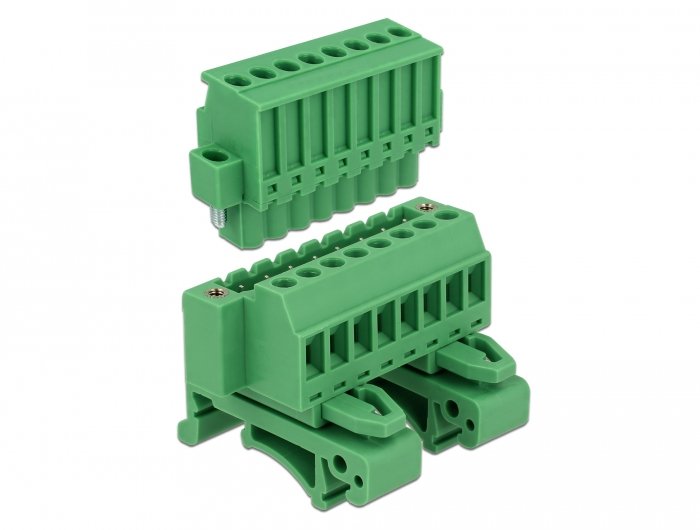 Terminalblock Set Para Carriles Din 8 Pin Con Bloqueo Roscado