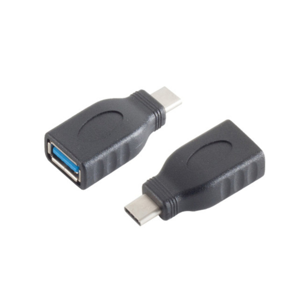 S-Conn 13-30008 Cambiador De Género Para Cable Usb 3.1 C Usb 3.0 A Negro
