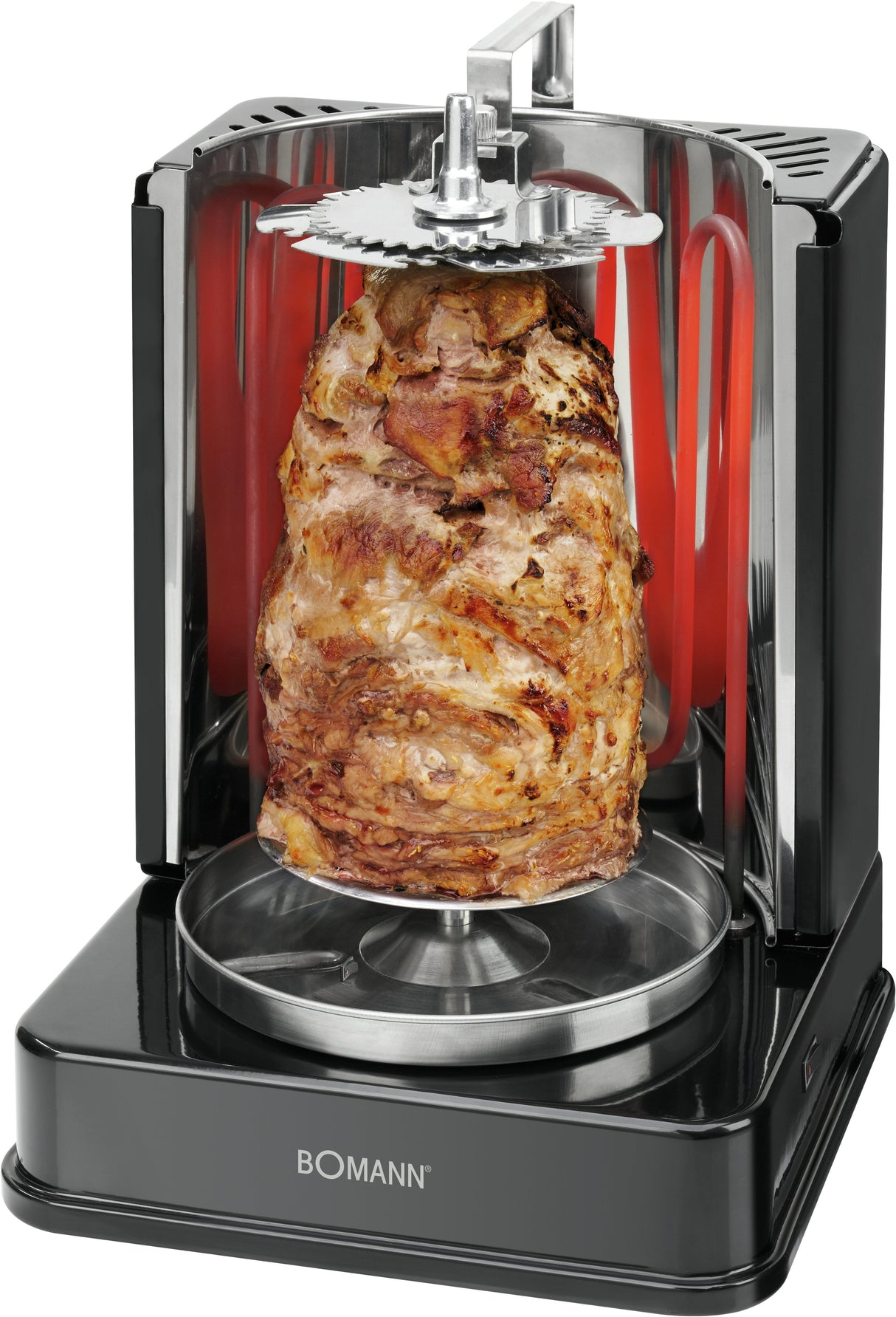 Parrilla Eléctrica Bomann Kebab Multi-Grill Dvg 3006 Cb Negra, 1.400 Vatios 630061