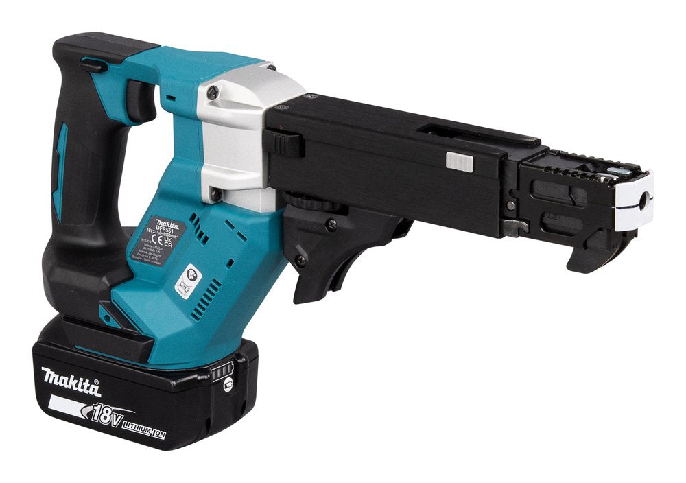 Destornillador De Cargador Inalámbrico Makita Dfr551z, 18 Voltios Negro/Azul, Sin Batería Ni Cargador